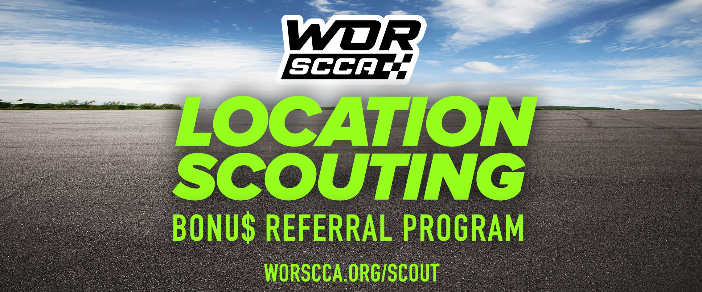 WORSCCA Location Scouting Bonus Referral Program